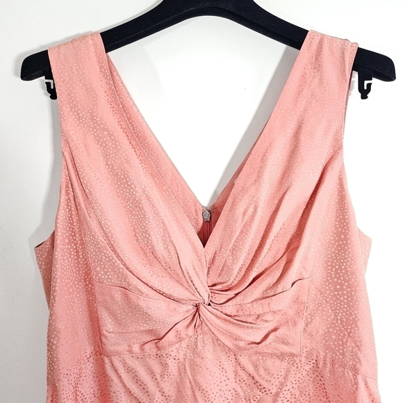New Rebecca Taylor Silk Blend Dot Front Twist Sunset Tank Top/Blouse NWT Size 12 - Picture 5 of 10